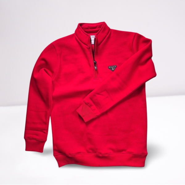Red Prada High-Zip Sweatshirt