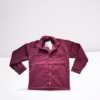 Maroon Casual Cotton Shacket