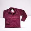 Maroon Casual Cotton Shacket