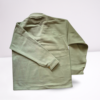 Olive Green Casual Cotton Shacket