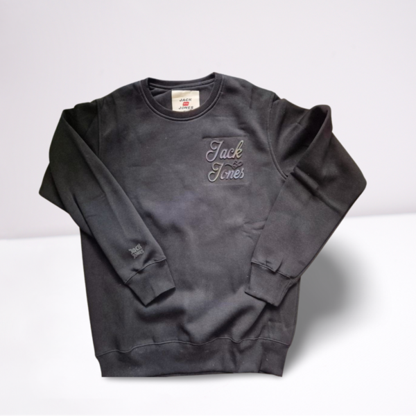 Jack & Jones Round Neck Black Sweatshirt