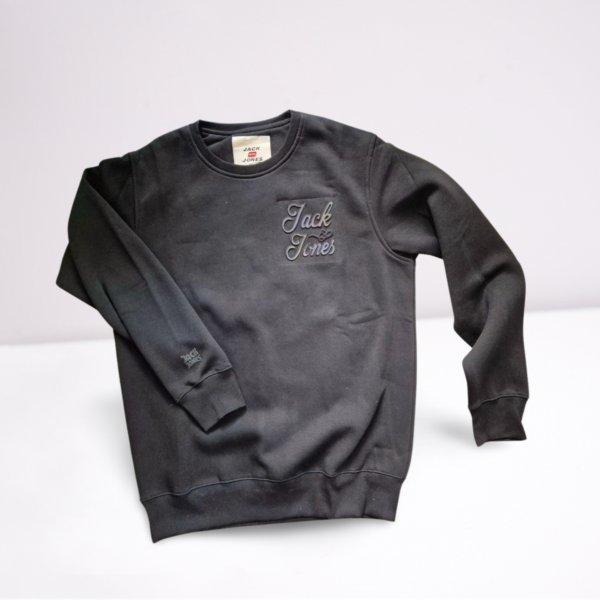 Jack & Jones Round Neck Black Sweatshirt