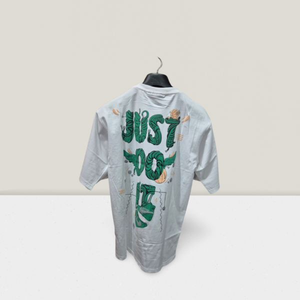 Nike Half Sleeves White Printed T-shirt